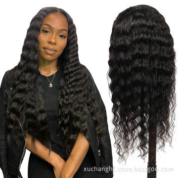 Highlight Cuticles Aligned Brazilian Virgin Human Hair Lace Frontal Wigs, Remy Wavy Human Hair PrePlucked Highlight Lace wigs